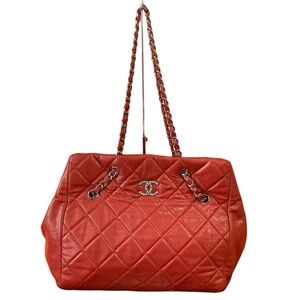 Large Chanel Paris-Venice Large Cells  Leather Tote